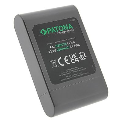 4. PATONA Premium Akumulator Dyson DC44 DC34, 2000mAh, 22.2V, Li-Ion