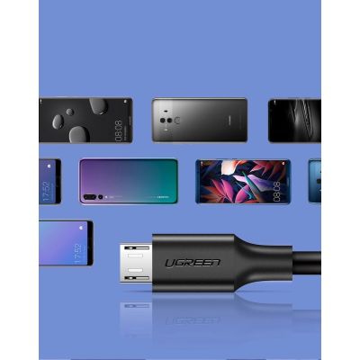 6. Kabel Ugreen US289 60138 micro USB / USB-A 2m - czarny