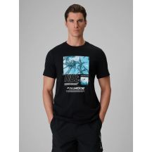 T-shirt regular z nadrukiem męski 4F 4FRSS26TTSHM4321-20S