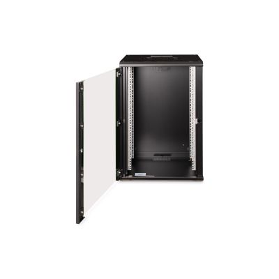 12. Digitus Szafa sieciowa wisząca Unique 19" 20U rack 600x450, drzwi szyba, czarny, niedzielona, złożona, 100kg