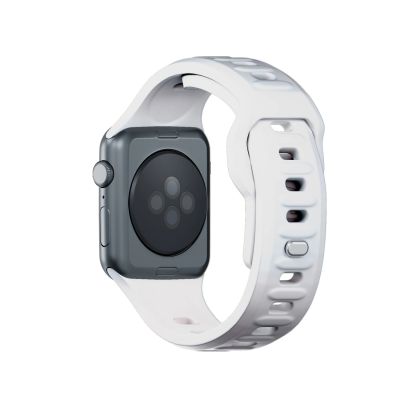 9. Pasek silikonowy 3mk Silicone Watch Strap do Apple Watch 42 / 44 / 45 / 49 mm - biały