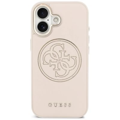3. Etui Guess Perforated 4G MagSafe na iPhone 17 - różowe
