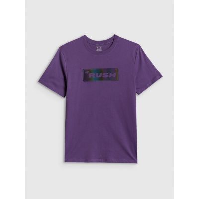 7. T-shirt regular z nadrukiem męski 4F 4FRSS26TTSHM3659-50S