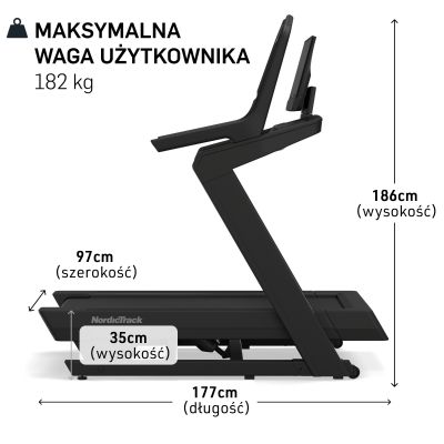 15. Bieżnia elektryczna Nordictrack X24 NTL39225