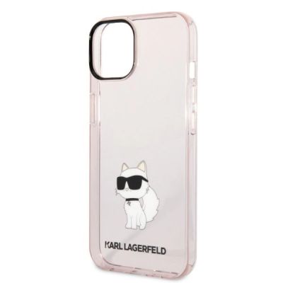 6. Etui Karl Lagerfeld Ikonik Choupette na iPhone 14 Plus - różowe