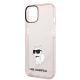 6. Etui Karl Lagerfeld Ikonik Choupette na iPhone 14 Plus - różowe