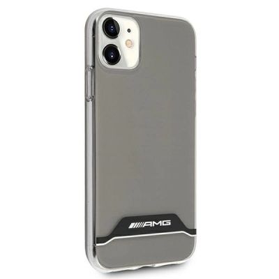 4. Etui AMG Electroplate Black&White na iPhone 11 / XR 6,1" - przezroczyste