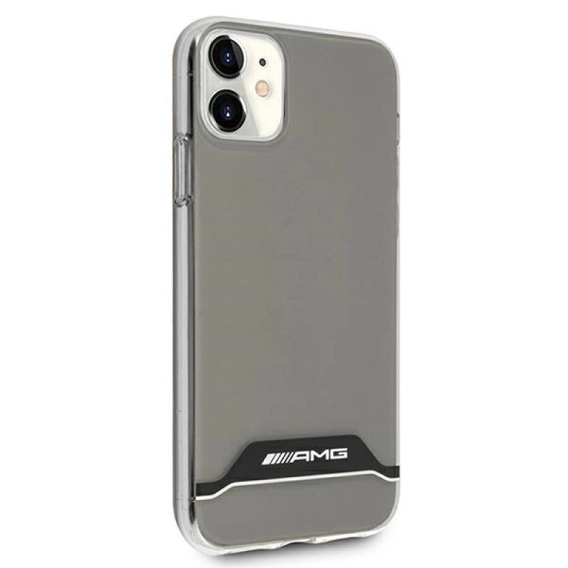 4. Etui AMG Electroplate Black&White na iPhone 11 / XR 6,1" - przezroczyste