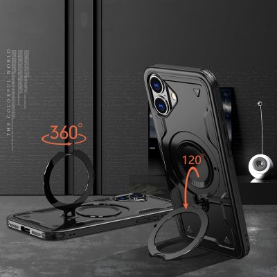 3. Etui Hybrid Armor Trendy z MagSafe na iPhone 16 - czarne