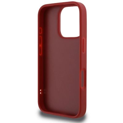 7. Etui Karl Lagerfeld Quilted Signature na iPhone 16 Pro - czerwone