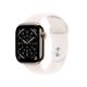 Apple Watch Series 11 GPS + Cellular 46 mm, złota tytanowa koperta z paskiem sportowym w kolorze jasnego rumieńca - M/L (MFD64ZR/A)