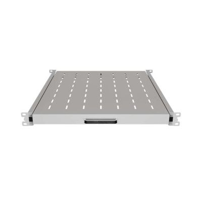 2. LANBERG WYSUWANA PÓŁKA DO SZAF RACK 19" 500MM SZARA (1U/445X500MM UDŹWIG DO 35KG, MONTAŻ 4PUNKTOWY)