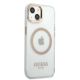 4. Etui Guess Metal Outline MagSafe na iPhone 13 - złote