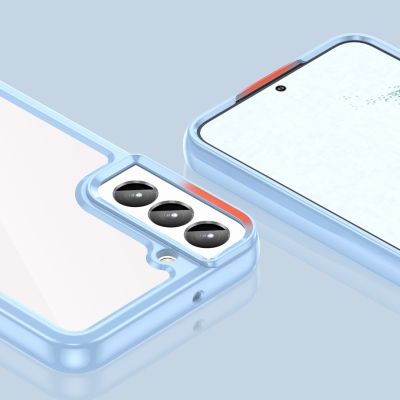10. Outer Space Case etui Samsung Galaxy S23+ pokrowiec z elastyczną ramką niebieskie