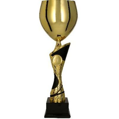2. Puchar metalowy złoto-czarny EMIRA BK