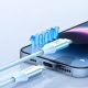 3. Kabel Orico CDX 100W 5A Power Delivery USB-C - USB-C 1m - niebieski