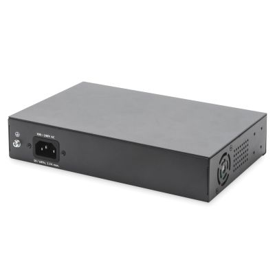 2. Digitus Przełącznik sieciowy niezarządzalny desktop 8x RJ45 Gb/s (w tym 6xPoE)+ 2x SFP, PoE++ max budżet 180W