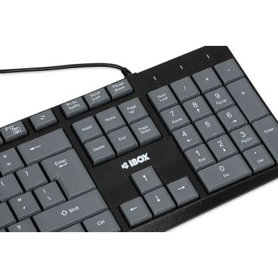 6. IBOX KLAWIATURA PRZEWODOWA ERIS, GREY