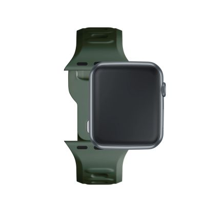 14. Pasek silikonowy 3mk Silicone Watch Strap do Apple Watch 38 / 40 / 41 mm - zielony