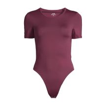 Body CASALL Studio Body Short Sleeve kolor bordowy