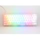10. Klawiatura Gamingowa Ducky One 3 Aura MINI Biała, RGB LED - MX-Silent-Red
