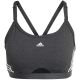 8. Stanik sportowy adidas Aeroreact Training Light-Support 3-Stripes Bra W HC7870