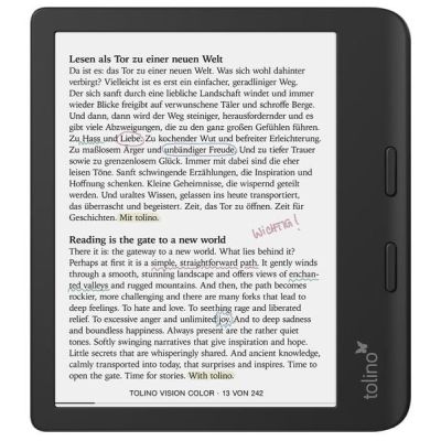 2. tolino vision kolorowy czytnik e-booków