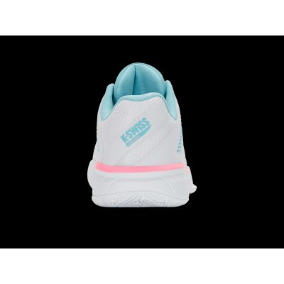 4. Sneakersy K-swiss EXPRSLIGHT3 HB PADEL WHITE/SOFT NEON BLUE/NEON BUBLE GUM-M (98900-146-M)