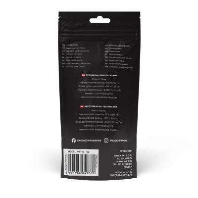 3. SAVIO PASTA TERMOPRZEWODZĄCA 13,5W/MK, 1G TG-03