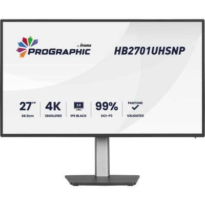 21. iiyama PROGRAPHIC HB2701UHSNP-B1 monitor komputerowy 68,6 cm (27") 3840 x 2160 px 4K Ultra HD LCD Czarny