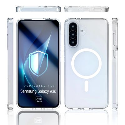 5. Etui 3mk Armor MagCase na Samsung Galaxy A36 - przezroczyste