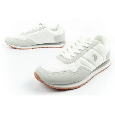 8. U.S Polo Assn buty sportowe sneakersy męskie modne wygodne białe