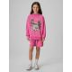 6. Bluza dresowa loose bez kaptura dziewczęca 4F 4FJRSS26TSWSF2970-54S
