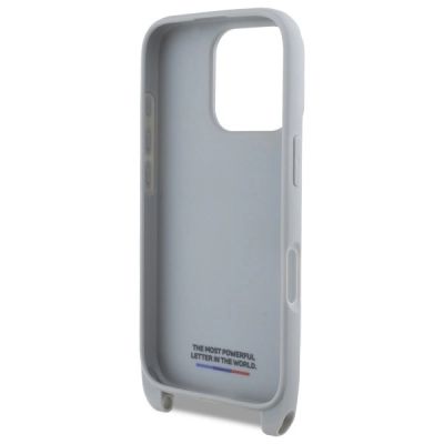 6. Etui BMW M Edition Carbon Stripe & Strap na iPhone 16 Pro Max - szare
