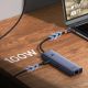 12. Hub USB Baseus UltraJoy Series 5w1 USB-C HDMI 4K 4x USB-A 3.0 - szary