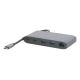Mobilis 020027 stacja dokująca Przewodowa USB 3.2 Gen 1 (3.1 Gen 1) Type-C Szary