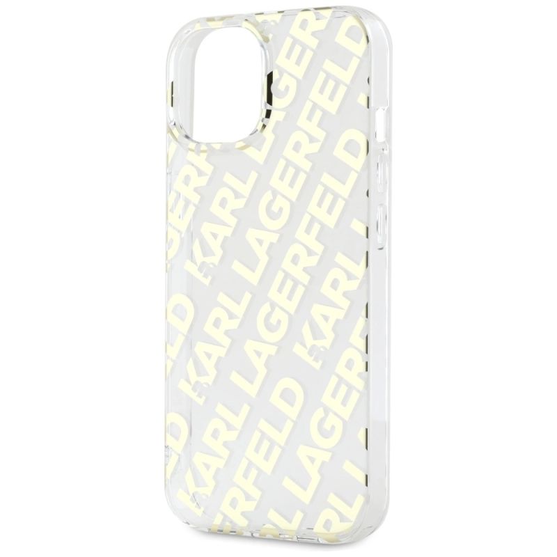6. Etui Karl Lagerfeld IML Fullover Logo na iPhone 15 / 14 / 13 - złote