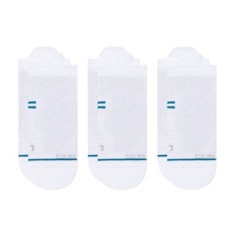 Skarpety biegowe Stance Athletic Tab 3 Pack - white rozmiar: m