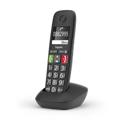 6. Gigaset E290HX Telefon analogowy/DECT Nazwa i identyfikacja dzwoniącego Czarny