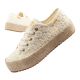 Lee Cooper buty sportowe damskie koronkowe trampki beżowe platforma