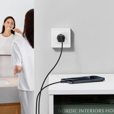 11. Ładowarka sieciowa Baseus GaN5 30W z kablem 100W USB-C do USB-C - czarna
