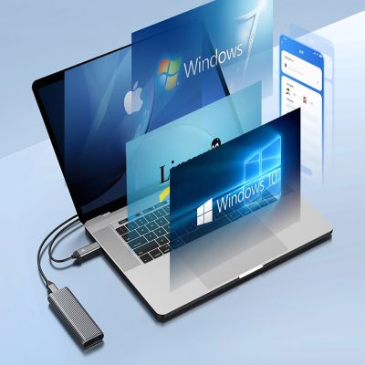3. Kieszeń dyskowa Orico AM2C3-G2 M.2 NVME USB-C 3.2 - szara