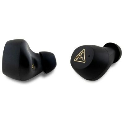 6. Słuchawki Bluetooth Guess Grained Classic Logo TWS + stacja dokująca - niebieske