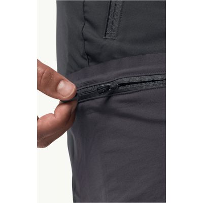 5. Spodenki trekkingowe męskie Jack Wolfskin Active Track Shorts Men phantom czarne (1503791_6350)