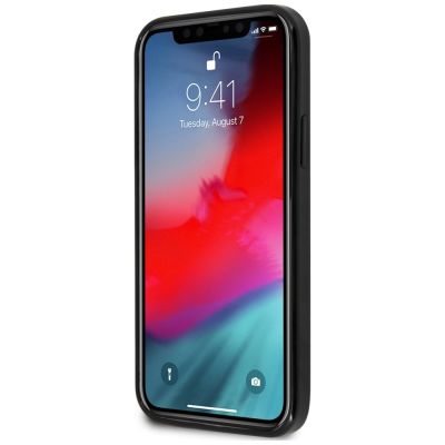 5. Etui Guess Marble na iPhone 12 mini - czarne