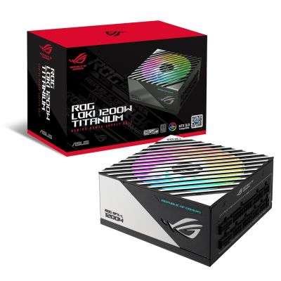 22. ASUS ROG -LOKI-1200T-SFX-L-GAMING moduł zasilaczy 1200 W 20+4 pin ATX Czarny, Srebrny