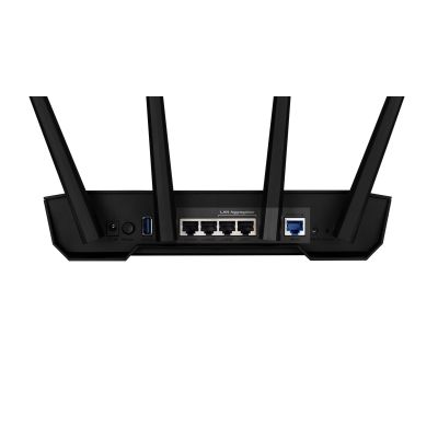 2. ASUS TUF Gaming AX3000 V2 router bezprzewodowy Gigabit Ethernet Dual-band (2.4 GHz/5 GHz) Czarny, Pomarańczowy