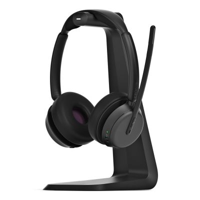 9. Zestaw słuchawkowy EPOS IMPACT 1061 ANC Bezprzewodowy Opaska na głowę Biuro/centrum telefoniczne Bluetooth Podstawka do ładowania Czarny