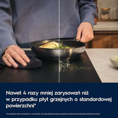 2. Płyta indukcyjna matowa ELECTROLUX EIS87453IZ Sense Boil+Fry SaphirMatt 77 cm czarna kolor czarny