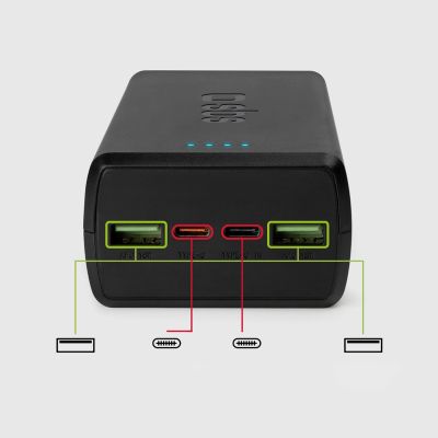 10. Powerbank SBS TTBB30000PD20K 30000 mAh 2 x USB-C 2 x USB-A - czarny